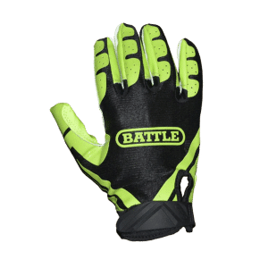 Battle Ultra-Stick Reciever Gloves Black neon Green back