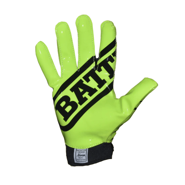Battle Ultra-Stick Reciever Gloves Black neon Green Front