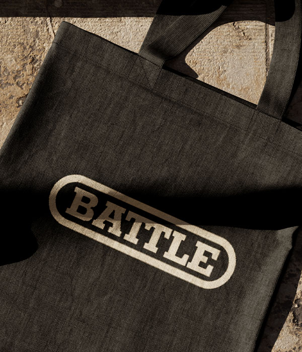 Tote bag with Battle logo